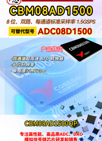 8 位、雙路 1.5GSPS 或單路 3.0GSPS 模數(shù)轉(zhuǎn)換器 
