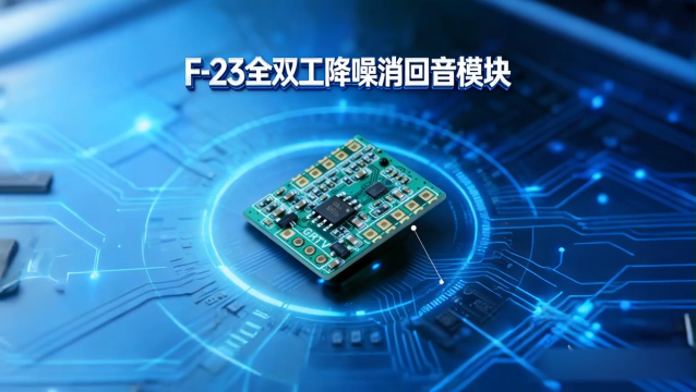 F-23双麦阵列模块：60dB超强消回音，全场景清晰通话的核心密码# 双麦阵列
#回声消除#智能降噪
 