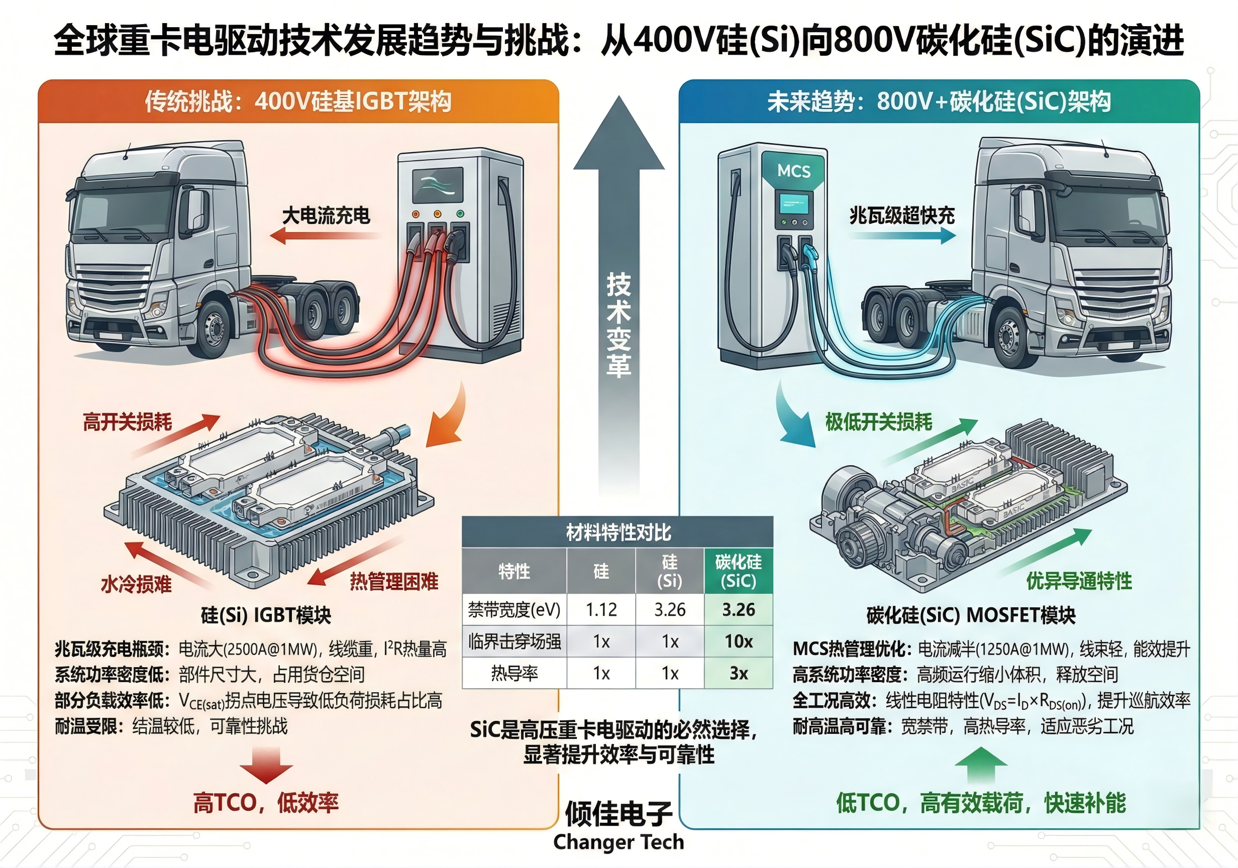 重卡电驱动技术发展趋势研究报告：基于碳化硅SiC功率模块的并联升级与工程实践