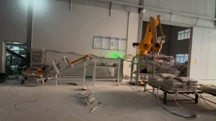 全自动建材水泥装车机械手提高效率节省人工成本