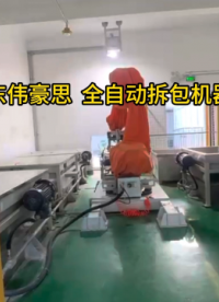 定制磷銨機械手破袋機 全自動拆包機器人實拍 山東偉豪思