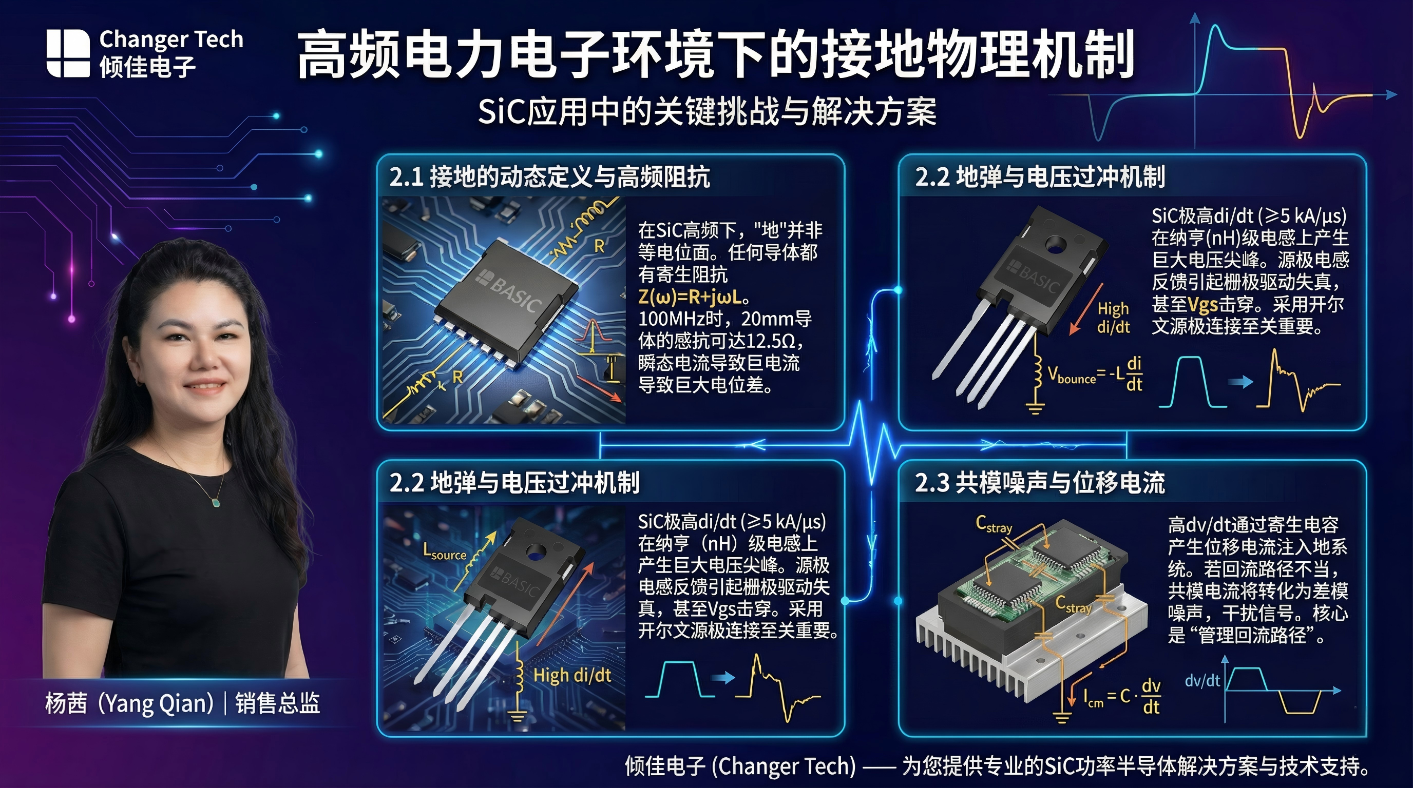銷售團(tuán)隊認(rèn)知培訓(xùn)：電力電子接地系統(tǒng)架構(gòu)與SiC碳化硅功率器件的高頻應(yīng)用