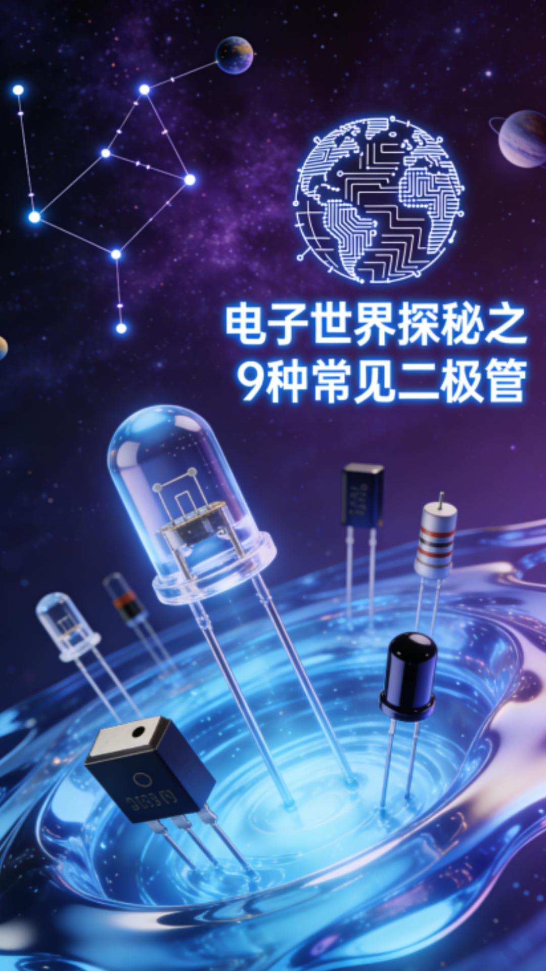 分享常見(jiàn)二極管
 #電工知識(shí) #電子元器件 #二極管
 #電工
 