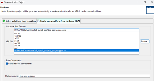 Vivado+Vitis将程序固化的Flash的操作流程