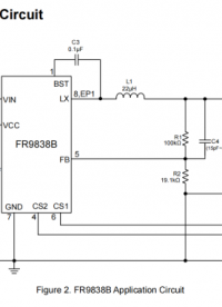 FR9838B在36V、5A、130KHz同步降壓DC/DC變換器在充電器中的應(yīng)用
