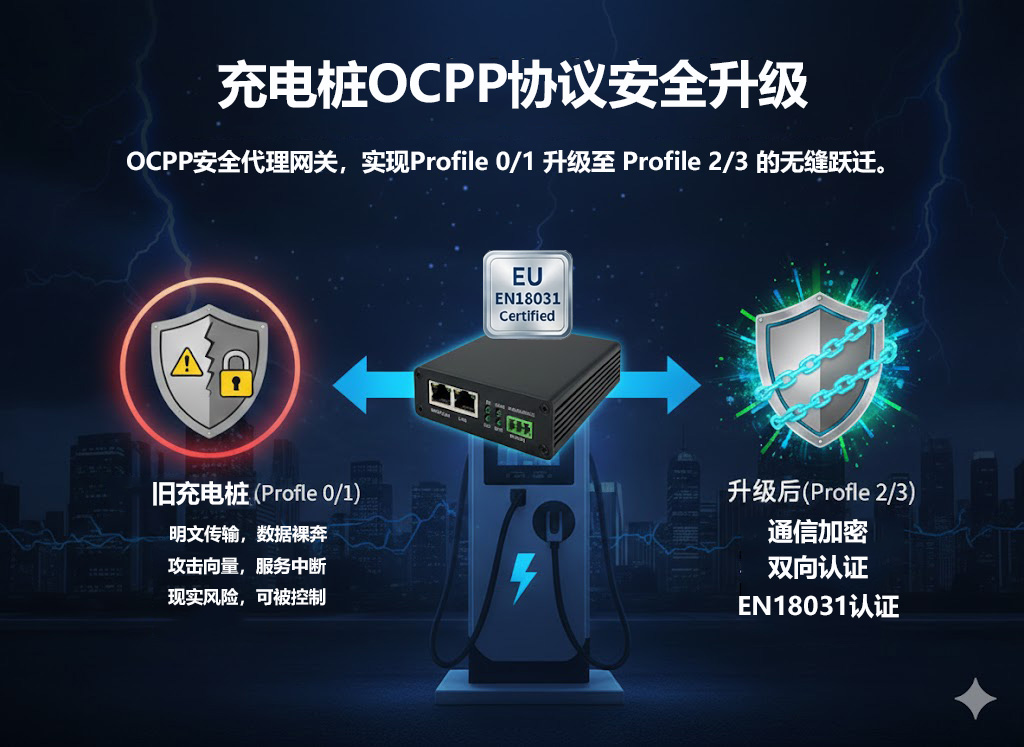 以“网关中间件”实现充电桩OCPP 1.6安全配置文件无缝升级