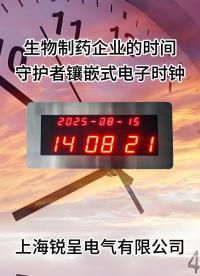 生物制藥企業(yè)的時間守護(hù)者—鑲嵌式電子時鐘#物聯(lián)網(wǎng) 