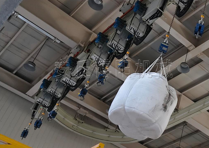 噸袋脫鉤器自動釋放噸袋  助力氧化鋁噸袋拆包機效率提升# 自動脫鉤器# 噸包脫鉤裝置