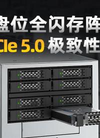 128Gbps×8盤滿帶寬無衰減！原廠級PCIe Gen5全閃擴(kuò)展方案，高密度、零兼容風(fēng)險(xiǎn) #硬盤盒 