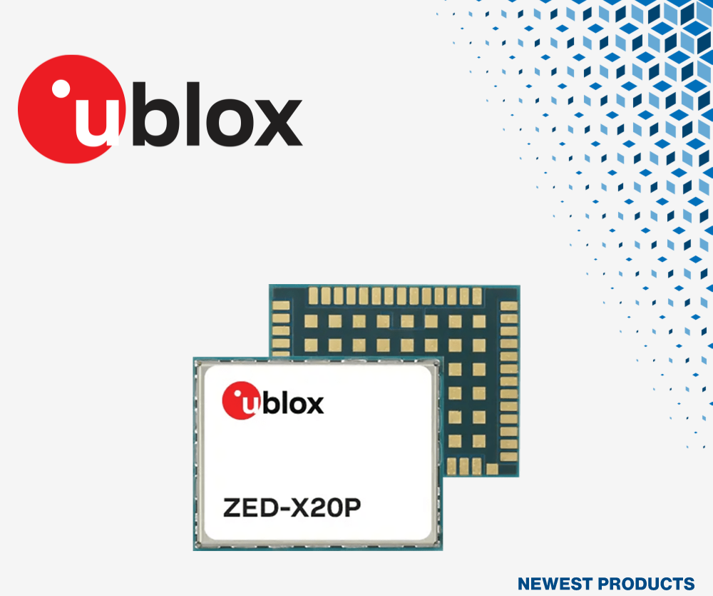 u-blox ZED-X20P全頻段高精度<b class='flag-5'>GNSS</b><b class='flag-5'>模塊</b><b class='flag-5'>在</b>貿(mào)澤開(kāi)售，滿足工業(yè)、UAV及機(jī)器人高精度<b class='flag-5'>定位</b>需求