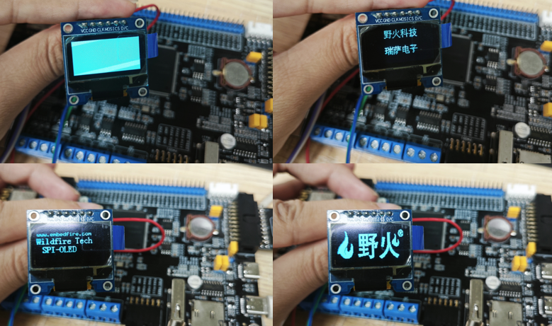 啟明6M5/2L1開發(fā)板 SPI_OLED 實驗現(xiàn)象