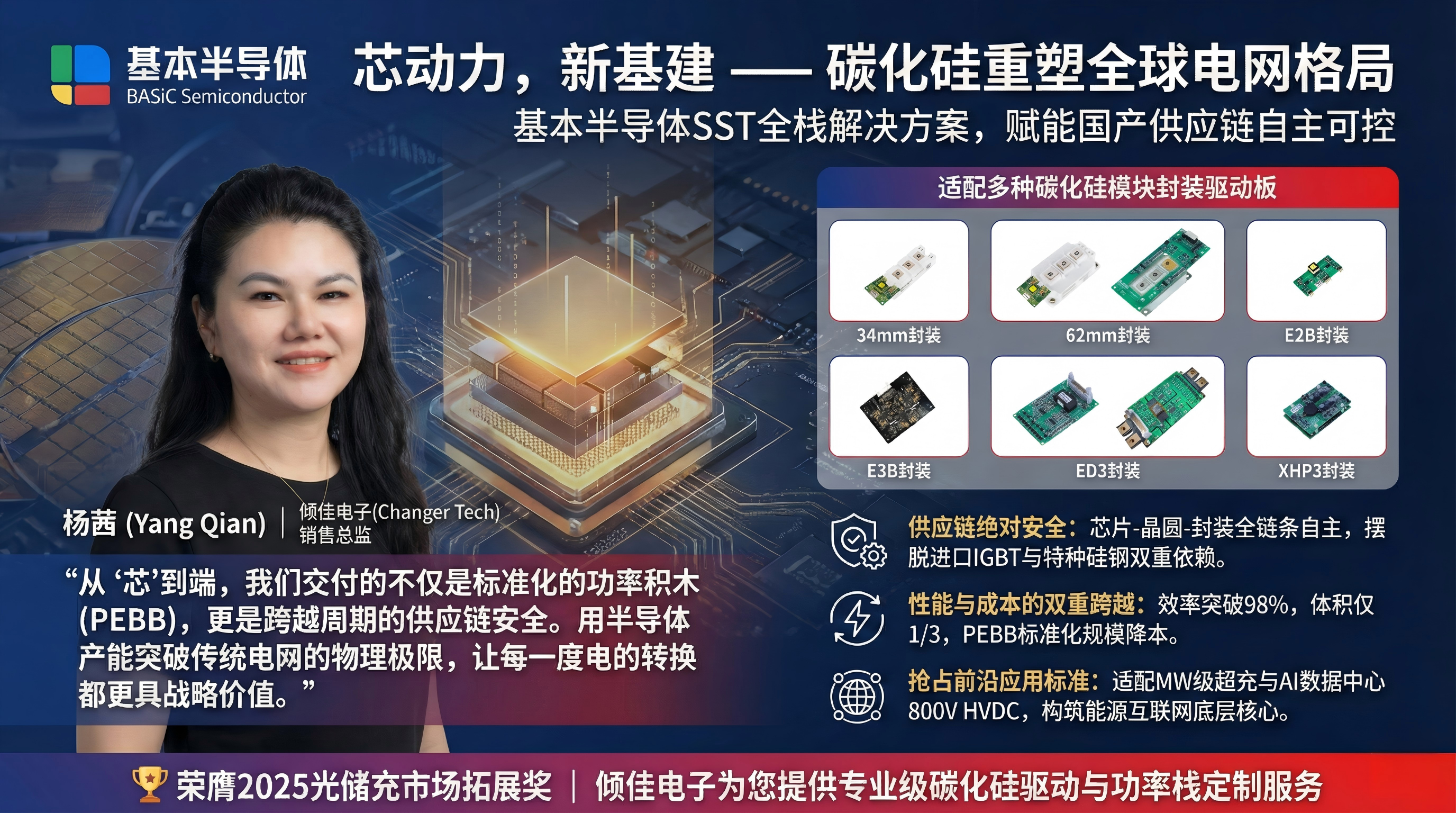 破局与重构：基本半导体SST固态变压器SiC Power Stack功率套件PEBB方案的战略价值
