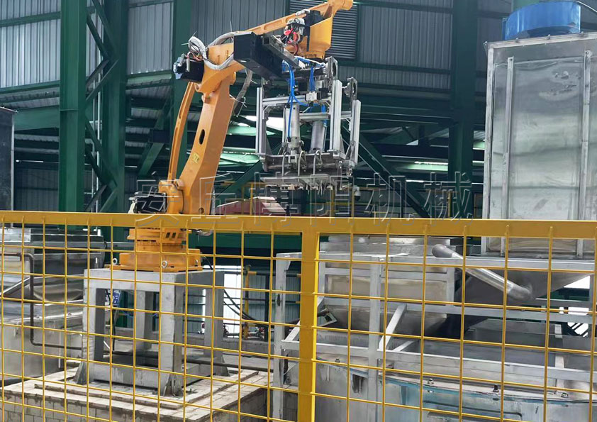 山東尿素全自動破包機械手  機器人拆垛拆包機定制廠家# 全自動拆包機