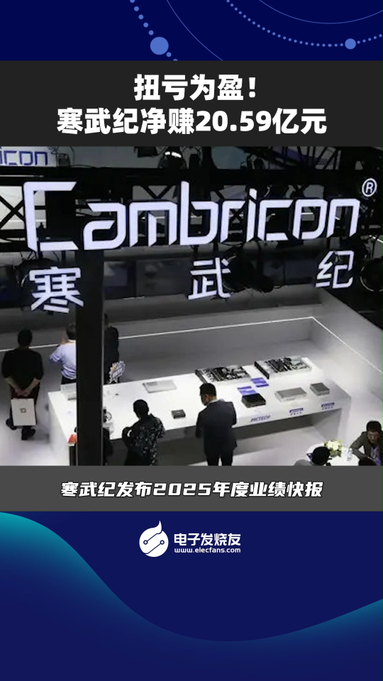 扭虧為盈！寒武紀凈賺20.59億元