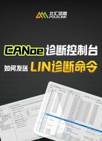 CANoe診斷控制臺如何發(fā)送LIN診斷命令#CANoe #汽車電子 #診斷自動化測試 