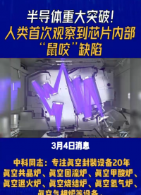 半導(dǎo)體重大突破！人類首次觀察到芯片內(nèi)部“鼠咬”缺陷