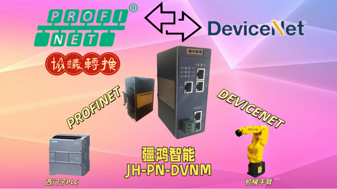 疆鴻智能<b class='flag-5'>PROFINET</b><b class='flag-5'>轉(zhuǎn)</b>DEVICENET<b class='flag-5'>網(wǎng)關(guān)</b>：發(fā)那科<b class='flag-5'>機(jī)器人</b>無(wú)縫對(duì)接<b class='flag-5'>西門子</b>