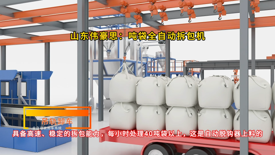 煙灰全自動噸包拆包機 濰坊噸袋全自動破袋設備 提高工作效率
# 山東偉豪思