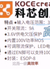 XZ6105E,輸入電壓3.6V-100V 開(kāi)關(guān)限流9A 大功率LED升壓驅(qū)動(dòng)芯片