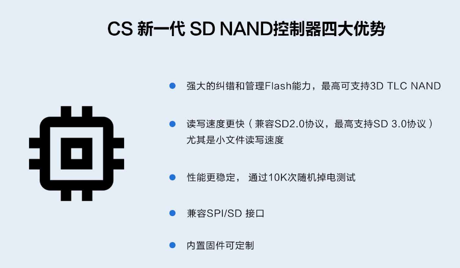 CS創(chuàng)世的SD NAND控制器優(yōu)勢(shì)介紹