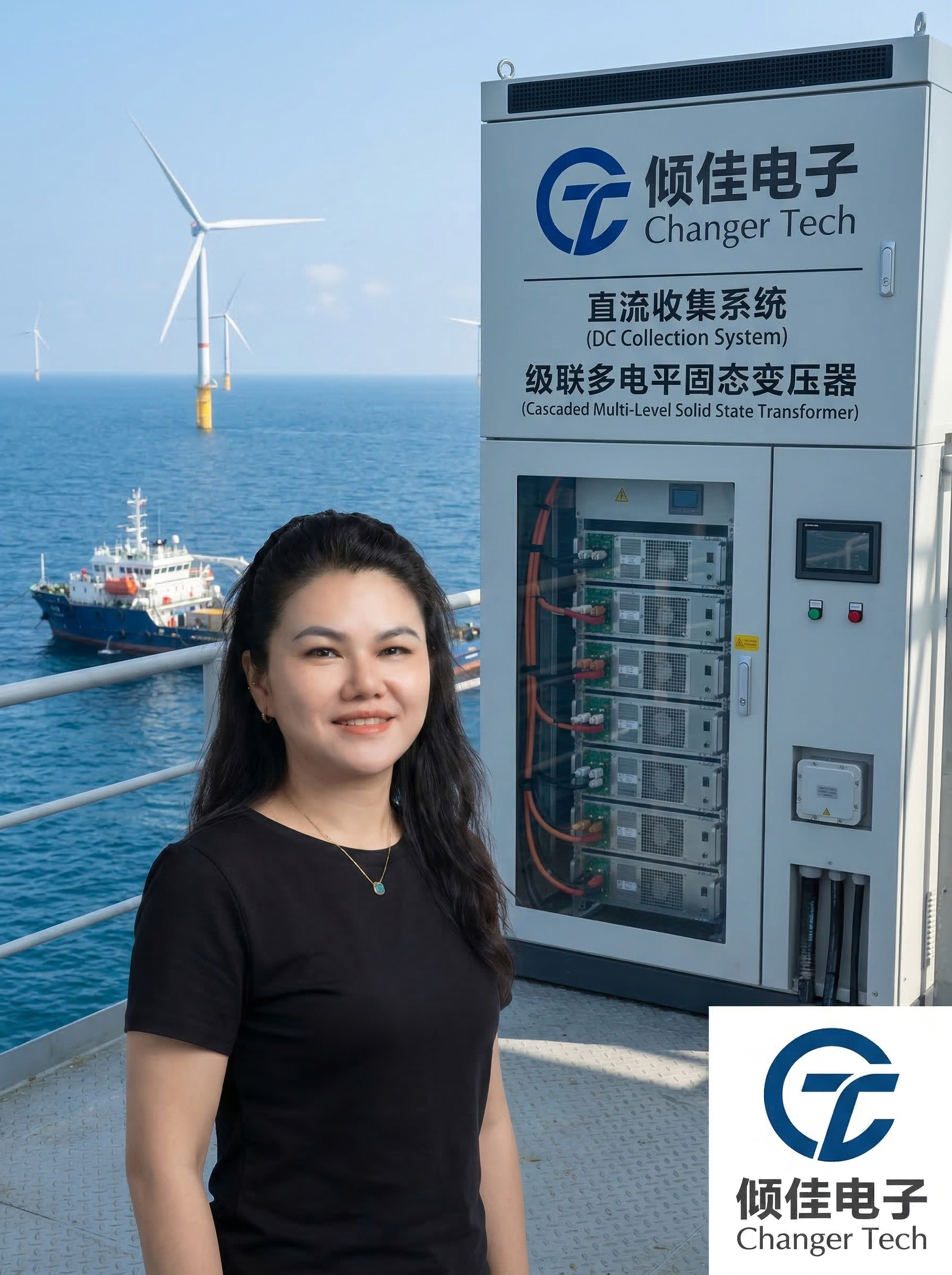 海上风电直流收集系统:基于级联多电平固态变压器的 35kV 至 100kV 电压跳跃与高频隔离技术