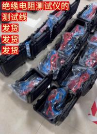 这么多绝缘电阻测试仪的配套测试线，发货不停