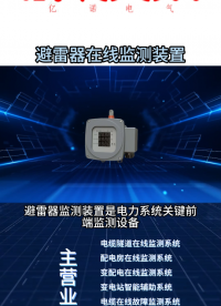 變電站避雷器在線監(jiān)測裝置 #避雷器在線監(jiān)測 #智能變電站 #數(shù)字化遠(yuǎn)傳表計(jì) #
 