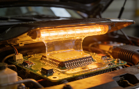 耐200℃高溫UV膠 <b class='flag-5'>LED</b>封裝 汽車引擎蓋應用 |鉻銳特實業(yè)
