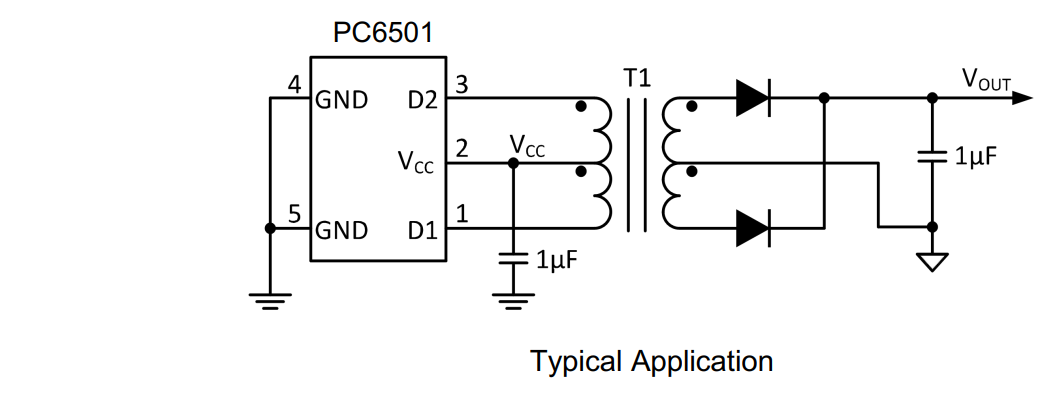 PC6501低EMI推挽式隔離電源變壓驅(qū)動器