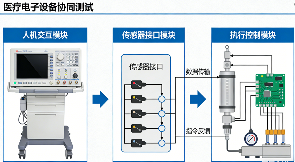 醫(yī)療電子設備測試 | 人機交互 + 傳感器接口 + 執(zhí)行控制 協(xié)同測試方案