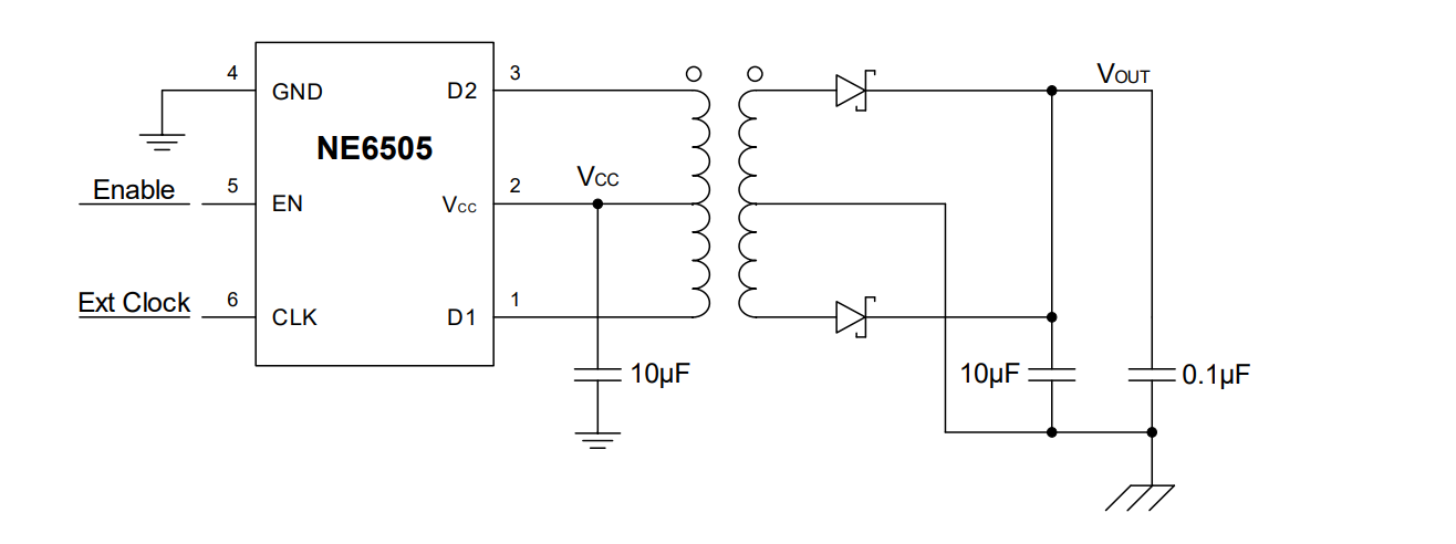 NE6505?拼對拼替換TI SN6505,?推挽式隔離驅(qū)動芯片，輸入電壓2.3-20V，電流1A
