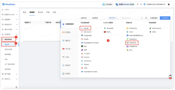 MySQL数据如何实时同步到StarRocks？NineData实操指南