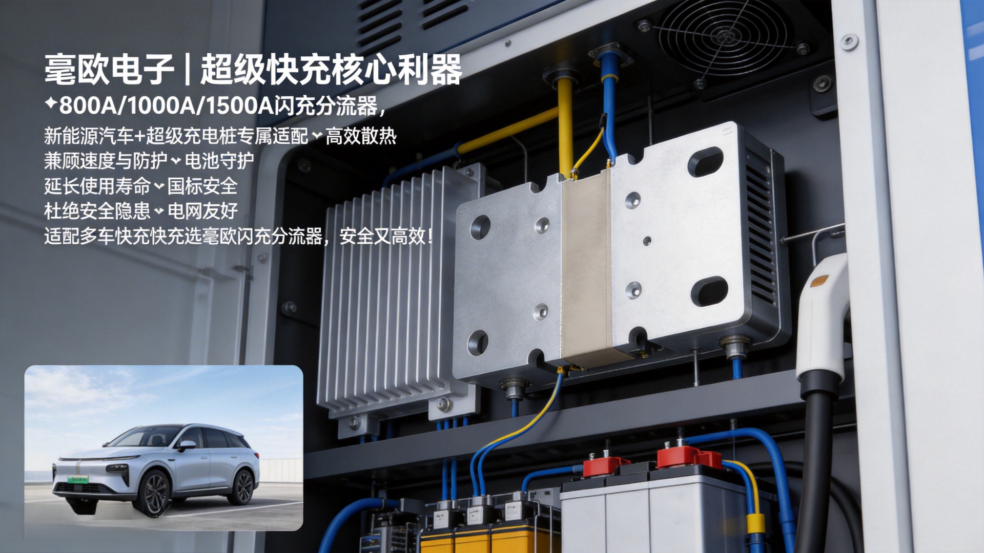 從新能源車快充到重載船舶閃充，毫歐閃充分流器表現(xiàn)亮眼 #閃充分流器 #人工智能 #電路原理 