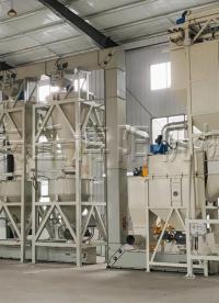 鈦精礦噸包拆包機+Z型提升機生產線    定量給攪拌機供料# 噸袋拆包機
