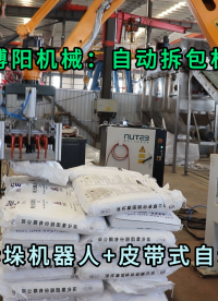 氯化鈣自動(dòng)拆包機(jī)器人 全自動(dòng)拆包機(jī)械手具體應(yīng)用