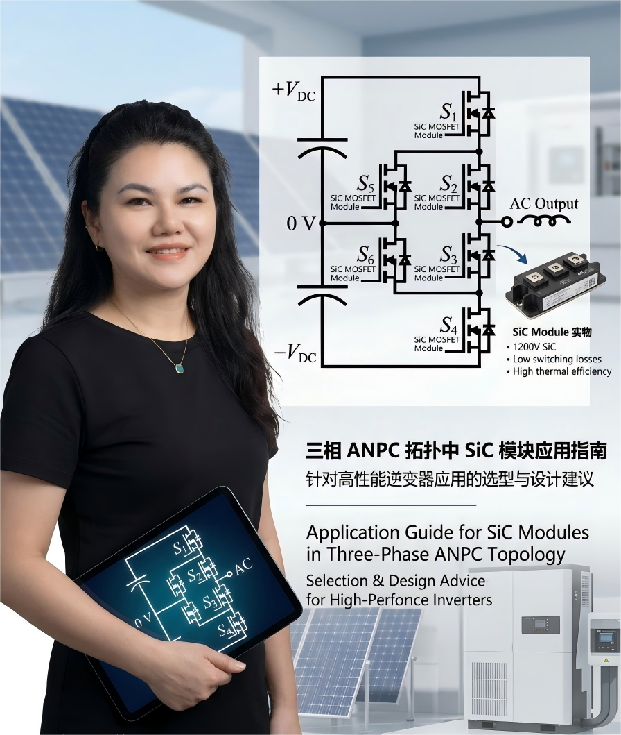 三相 ANPC 拓撲中的 SiC 模塊應(yīng)用指南
