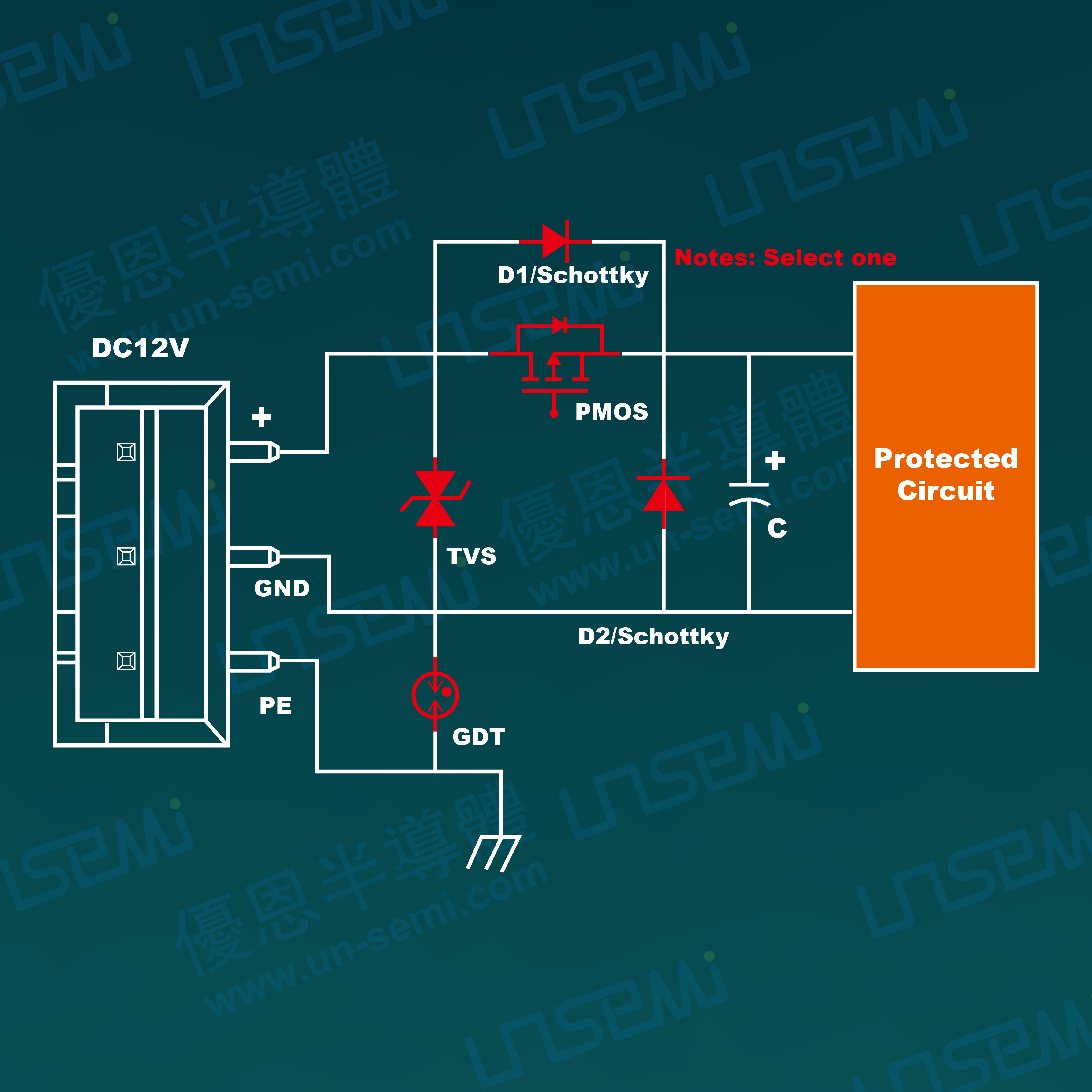 DC12V供電端口差共模4KV浪涌<b class='flag-5'>防護</b>-<b class='flag-5'>優(yōu)</b><b class='flag-5'>恩</b><b class='flag-5'>半導體</b>