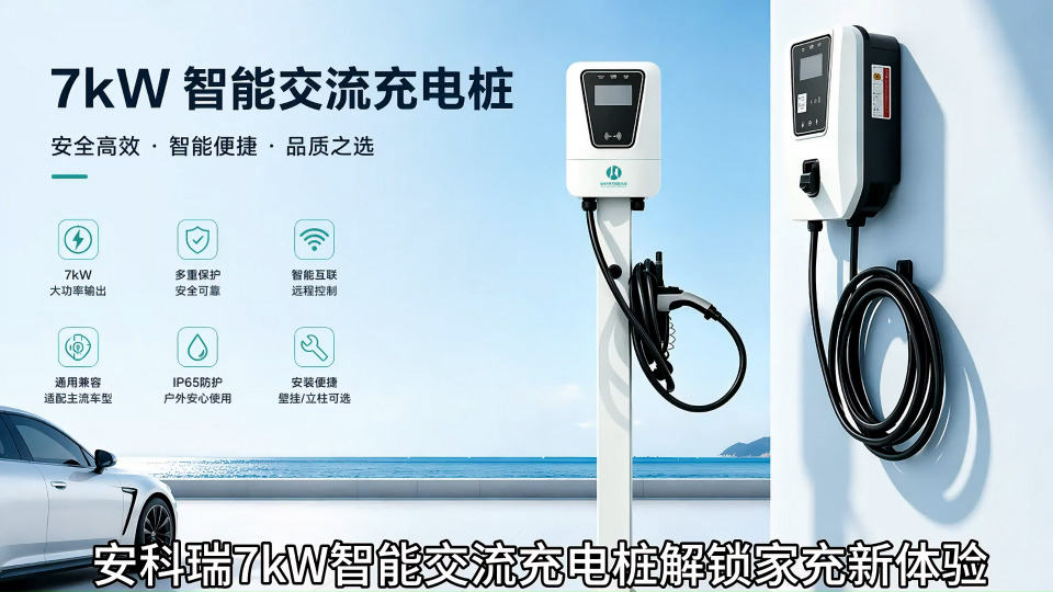 7kw只能交流充電樁解鎖家充新體驗#3C認(rèn)證#充電樁 
