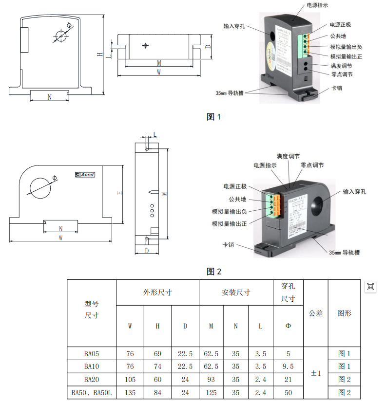 电流变送器
