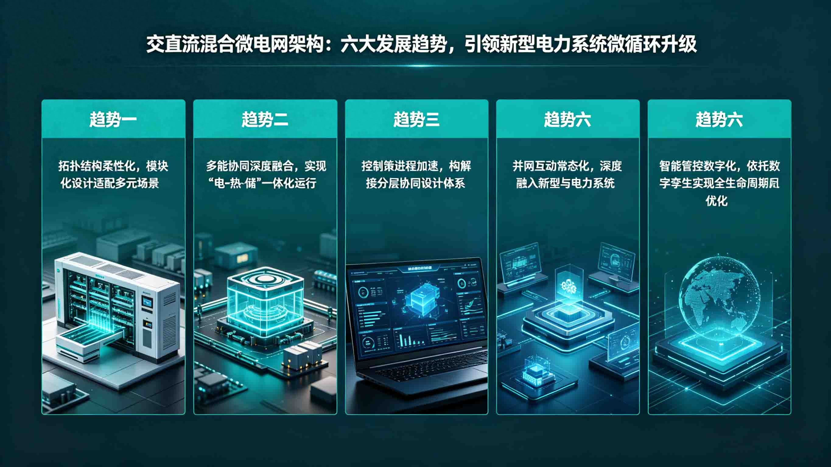 交直流混合微電網(wǎng)<b class='flag-5'>六大發(fā)展趨勢</b>，引領(lǐng)新型電力系統(tǒng)微循環(huán)升級