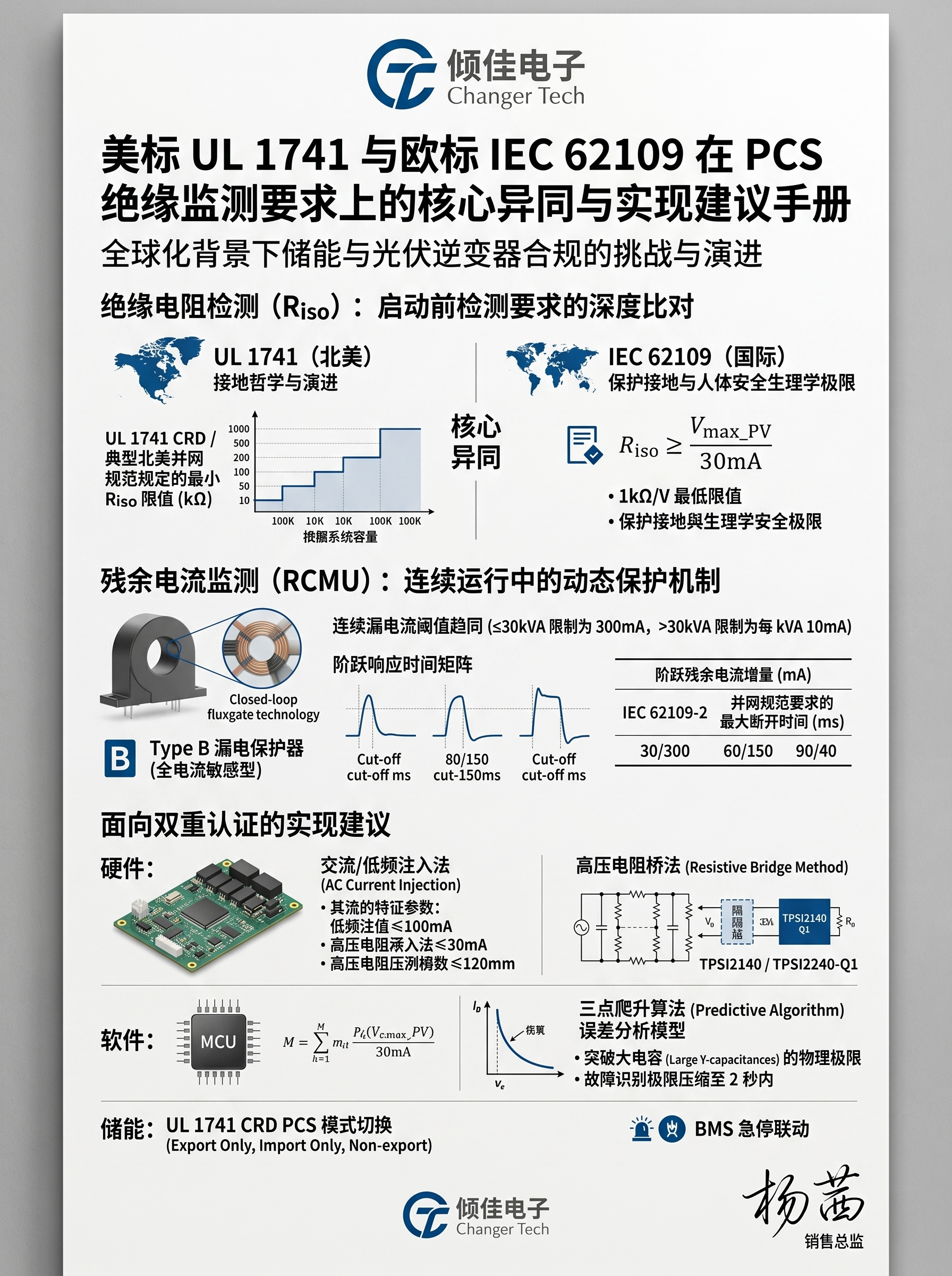 <b class='flag-5'>美標(biāo)</b> <b class='flag-5'>UL</b> 1741 與歐標(biāo) IEC 62109 在 PCS 絕緣監(jiān)測<b class='flag-5'>要求</b>上的核心異同點
