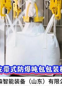 皮带式防爆吨包包装机#皮带式防爆吨包机 #防爆吨包包装机 #皮带输送吨包机 #大袋防爆包装机 #全自动吨包机 