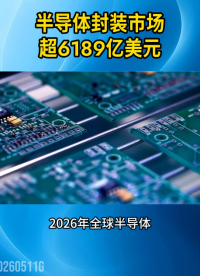 半导体封装市场，超6189亿美元!#芯片行业#AI服务器#异构封装
 
