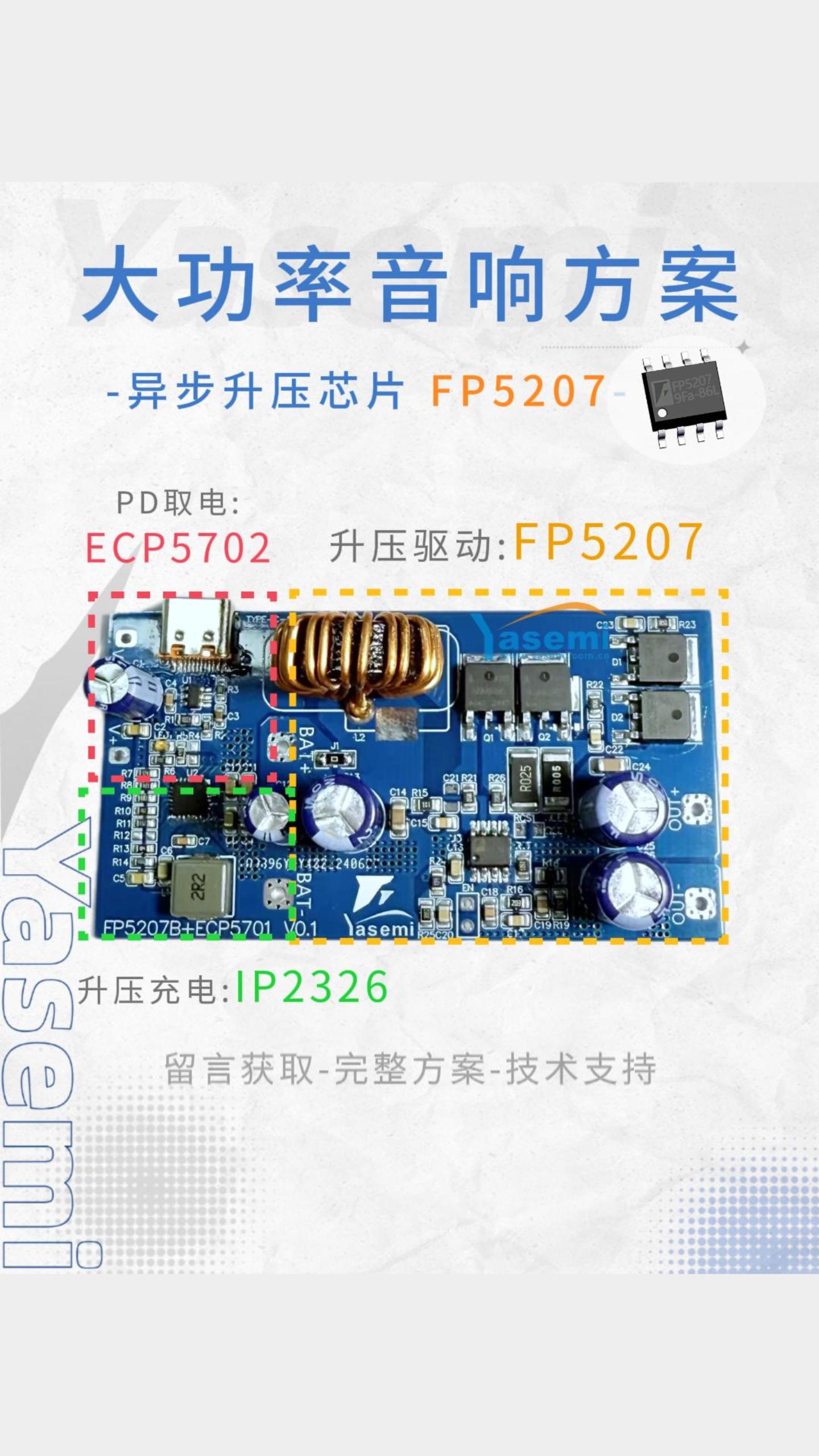 突破功率瓶颈：基于FP5207的12V供电系统升压至±32V（200W+）音频方案详解 #电路知识 #芯片 