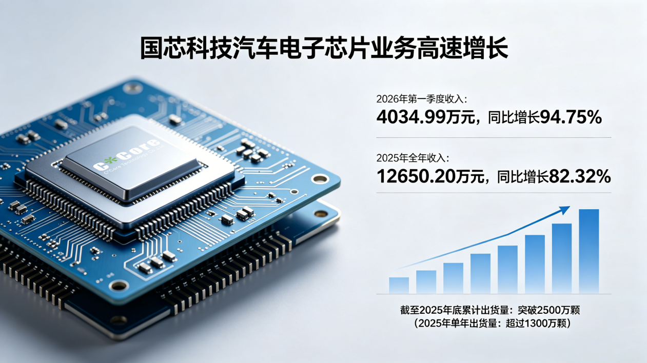 國芯科技：重塑國產(chǎn)中<b class='flag-5'>高端</b><b class='flag-5'>汽車</b><b class='flag-5'>芯片</b>產(chǎn)業(yè)版圖，車芯收入暴增94.75%