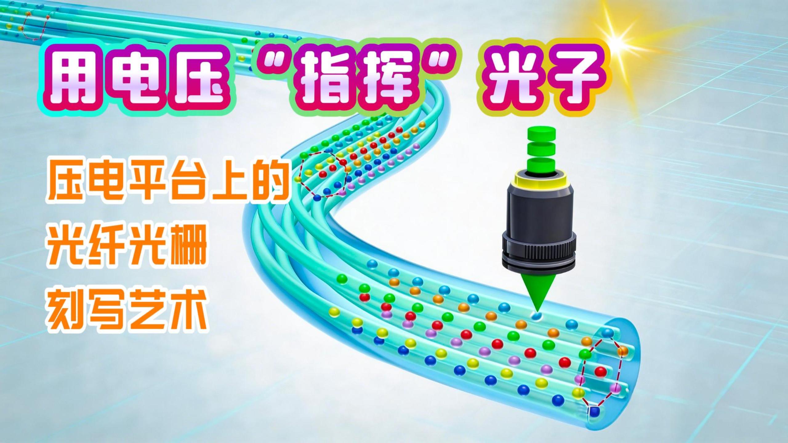 用電壓“指揮”光子：壓電平臺(tái)上的光纖光柵刻寫(xiě)藝術(shù) #納米定位臺(tái) #光纖光柵 