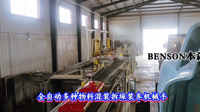 本森智能装备（山东）有限公司 全自动多种物料混装拆垛装车机械手#拆垛装车机器人
 