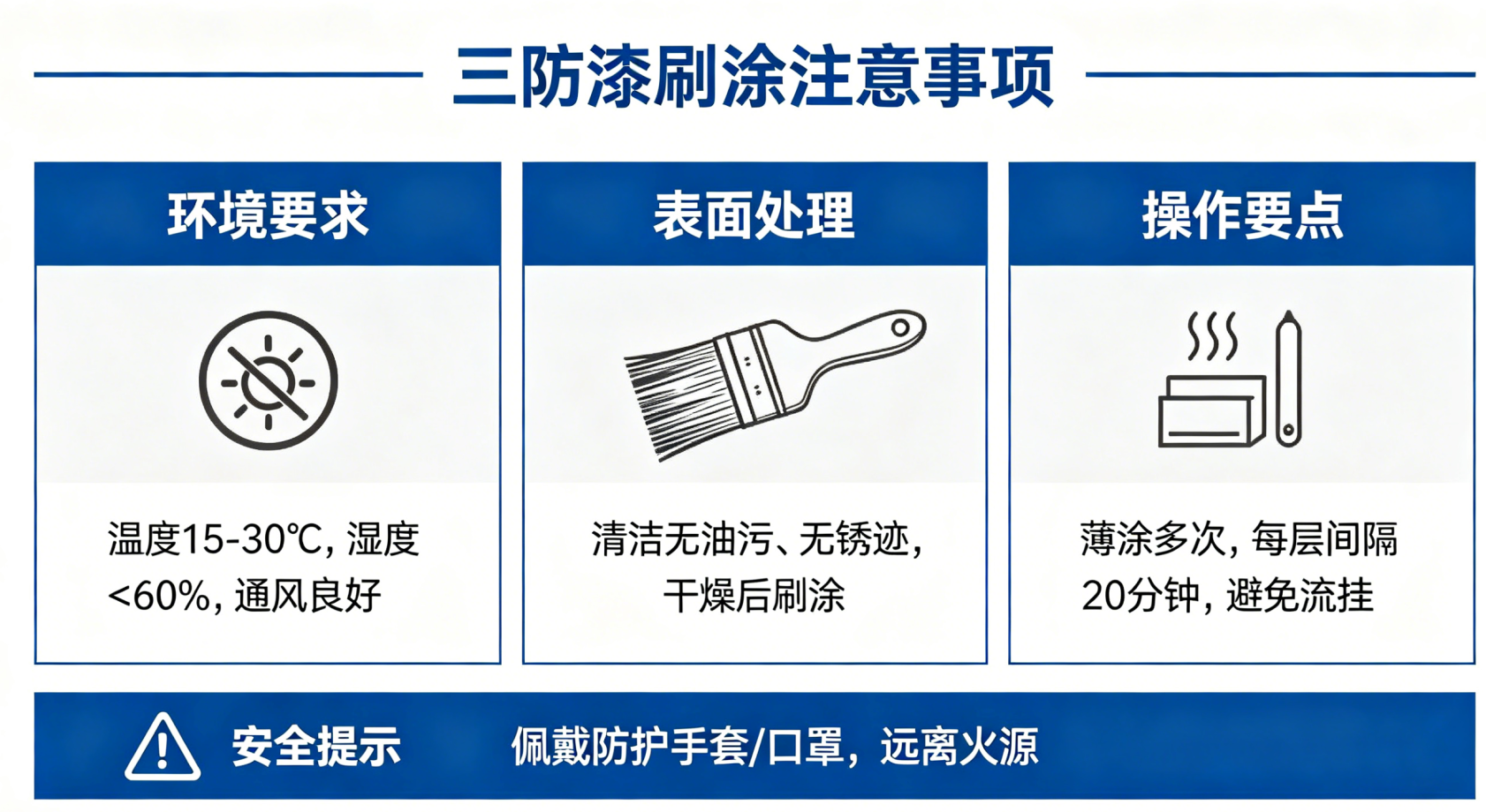 三防漆刷涂注意事项 如何避免气泡和流挂