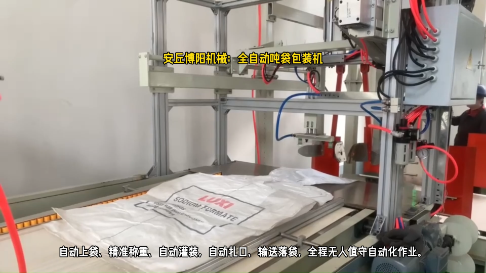 硅酸盐全自动吨袋包装系统 自动给袋吨袋包装系统# 全自动吨袋包装机# 连续吨袋包装机