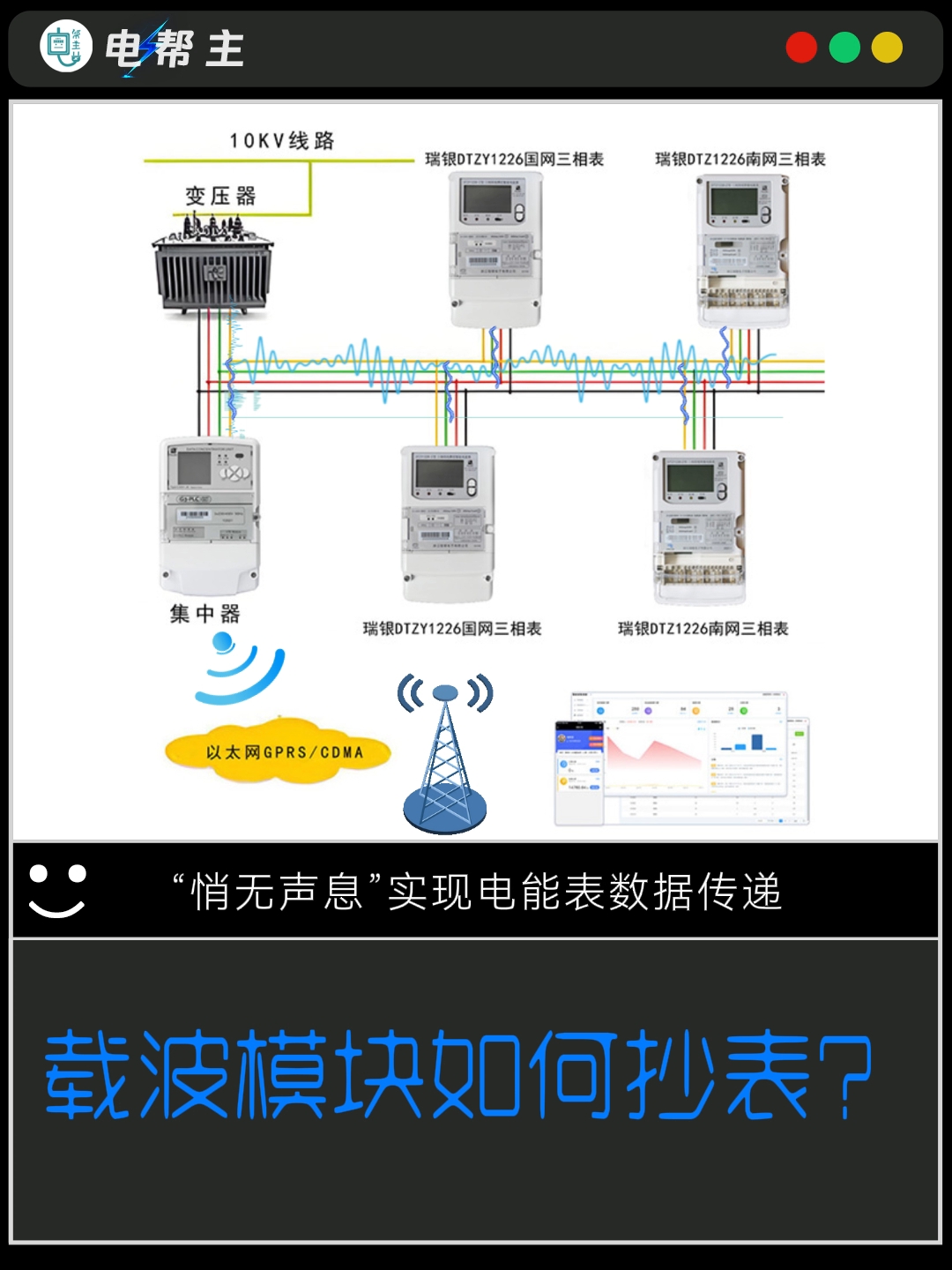 这就是神奇的载波抄表，将电力线变成网络线，“悄无声息”实现电能表数据传递。#电工知识 #电工知识分享 #电工 